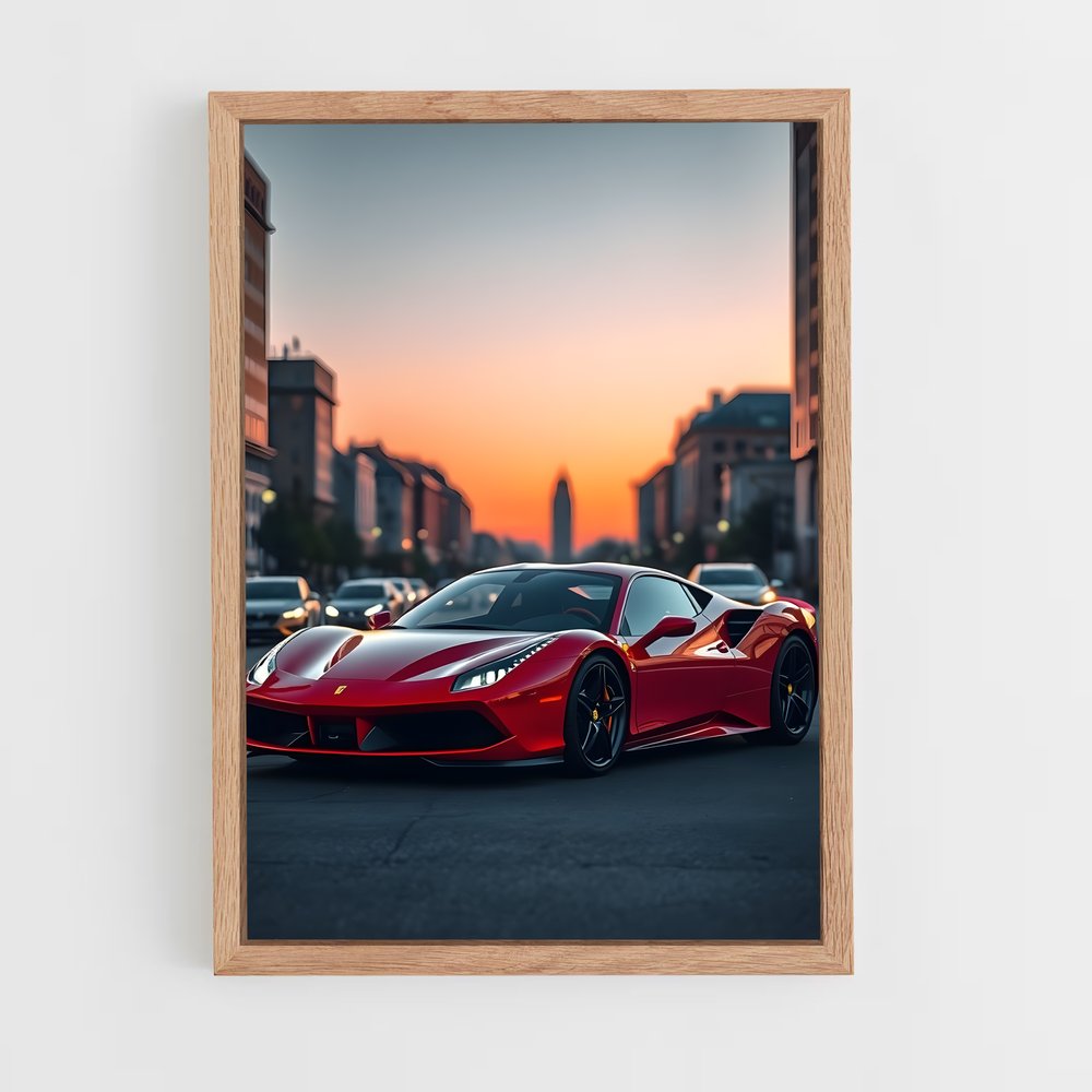 Poster Italia Rouge – affiche Ferrari (vue 4)